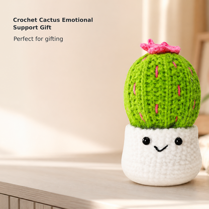 Crochet Emotional Support Cactus Gift